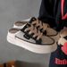 Summer Ins Transparent Mesh Hollow White Shoes Female Students All Match Casual Half Slippers Women's Shoes Trendy_vogvips.com