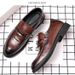 Suitable For All Seasons Men's Business Formal Casual Autumn New British Style Live Work Korean Version Slip-On Trendy Leather Shoes_vogvips.com