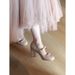 Nude French Mary Jane Shoes With Block Heels, Women's 2025 New Fall Styles, Skirt-Friendly, Bow Embellished, Open-Toe Flats_vogvips.com