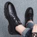 New Trend Business Casual Soft Sole Breathable Lightweight Korean Style British Leather Men's Shoes_vogvips.com
