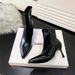 2024 Autumn Pointed Toe Patent Leather Fashion Slimming Short Women's Style Side Zipper Thin High Heel Slim Bare Boots_vogvips.com
