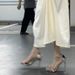 Crystal Rhinestone Silver High Strap Sandals 2025 New Women's Summer Sexy Thin Heel Nude Fairy Style_vogvips.com