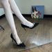 Fashionable Pointed-Toe High Heels For Women - Elegant Solid Color PU Stiletto Pumps With Rubber Sole (6-8CM Heel) - Versatile For Casual_vogvips.com