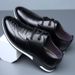 ct Suitable For All Seasons 2024 Summer Leather Cowhide Soft Sole Men's Business Casual Lace-up British Style White Shoes Loafers_vogvips.com