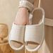 Linen Women Home Summer Beach Sandals Breathable Comfortable Soft Non-Slip Slides Indoor Outdoor Men Slippers_vogvips.com