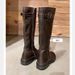 Grape Mom Same Style Washed Horse Leather Belt Buckle Thick Sole Mid-High Tube Riding For Women Over-the-Knee Long Boots_vogvips.com