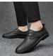 Men's Leather Shoes Lace-up Casual Leather Shoes Dress Men's Shoes Round Head Casual Men's Shoes_vogvips.com