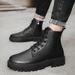 New Leather Spring Men's Shoes High-top Men's Heightening Tooling Martin Boots_vogvips.com