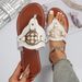 plus Size Women's Flip Flops Flat Versatile Indoor Outdoor Slip-On Lightweight Shoes_vogvips.com