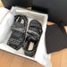 Little New Style Magic Tape Black And White Striped Summer New Round Open Toe Casual Versatile Thick Sole Roman_vogvips.com