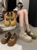 Thick-soled Height-increasing Full-bag Burken Shoes For Women With Bow Velcro, One Foot To Pair With A Skirt, Single Shoe_vogvips.com