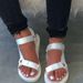 2025 Summer New Korean Versatile Soft Bottom Sponge Cake Sandals Learn Casual Velcro Women's Shoes_vogvips.com