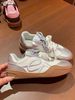 Zhao Zhaoyi's Same Red German Training For Women In Early Spring 2025, New Leather Embroidered Thick Soled Casual Sports_vogvips.com