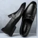 Casual Shoes 2024 Black Genuine Leather Gentleman Fashion Dress Men Business Loafers Men's Slip On Big Size 49_vogvips.com