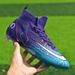 High-Top Soccer Cleats For Men & Women - Durable Synthetic Leather Upper With Anti-Slip Rubber Outsole For Indoor/Outdoor Football Training & Matches_vogvips.com