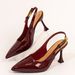 Women's Shoes Pure Color Pointed Toe Sandals PU Bright Bread Head Versatile Rubber Fashion High Heels With Square Buckle_vogvips.com