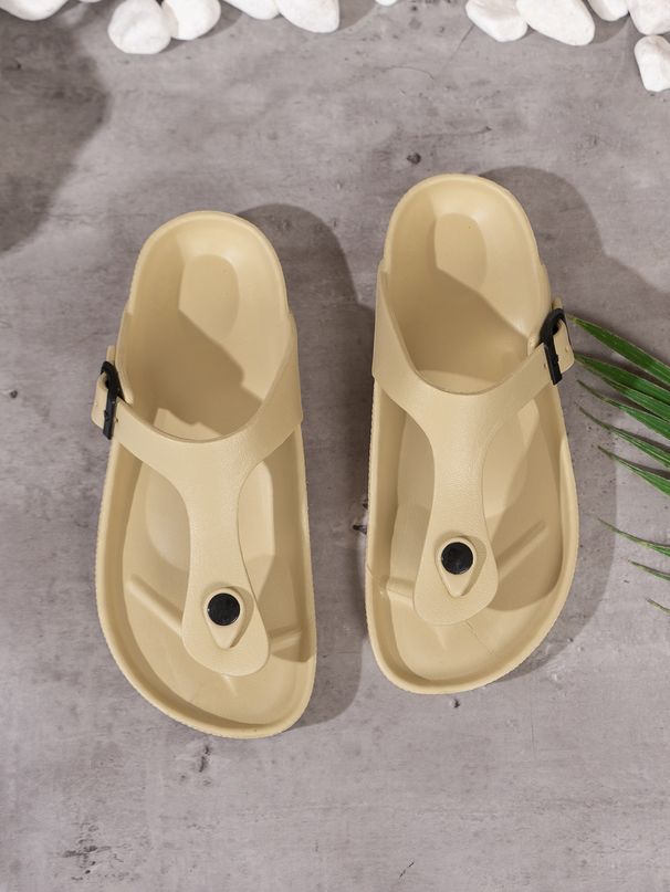 Women's Fashionable Flip-Flops, Versatile Waterproof And Non-Slip Slip-On Slippers For Home And Outdoor Use_vogvips.com