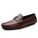 Doudou Men's Shoes Style Men's Casual Leather Shoes Lazy Soft Sole Driving Love_vogvips.com