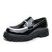 Suitable For All Seasons 2025 Spring/Summer New Casual Men's Thick Heel Slip-On Large Size Loafers Fashion Versatile Comfortable Simple Leather_vogvips.com