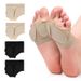 Women's Forefoot Pads For Dance & Daily Wear – Non-Slip Ballet/Latin Practice Socks (Black, Nude) – XS To XL For Shoes/Boots_vogvips.com