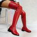 2023 New Versatile Over-the-Knee Large Size Round Toe Chunky Heel Fashion Boots Women's Shoes_vogvips.com