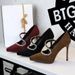 8366-9 European And American Style Party Heels Stiletto Shallow Mouth Suede Pointed Toe Waterproof Platform Rhinestone_vogvips.com