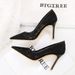 1963-1 European And American Sexy Lace Shallow Mouth Pointed Toe Slimming Nightclub Style Mesh Thin Heel High Heels_vogvips.com