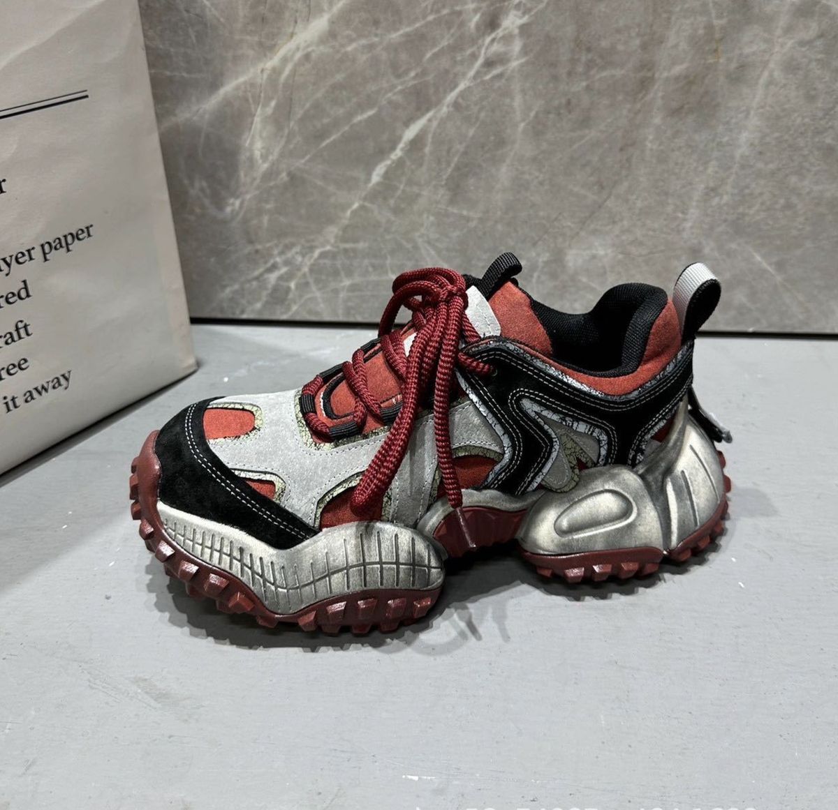 Fashion Men's Shoes Summer New Low Top Single Shoes Thick Soled Sports Casual Shoes Men's Fashion Height Enhancing Daddy Shoes Men_vogvips.com