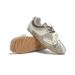 Women S Low Cut Lace Up Casual Shoes Gray White Splicing Metal Rivet Decoration Flat Bottom Lightweight And Not Tiring_vogvips.com
