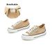 Women's Thick Soled Casual Sneakers Single Shoes Flat Canvas Sports Sneakers White Versatile_vogvips.com