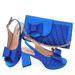 Women's Shoes Shoe And Bag Set Combination: Fish Mouth High Heels With Square Clutch (soft) + Rhinestone Flower_vogvips.com