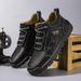 European Warm Series Autumn Winter New High-top Leather Fashion Lace-up Outdoor Martin Hand-stitched Large Size Men's Boots_vogvips.com