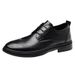 Euro Step 2025 Summer New High-End Casual Youth Floral Brogue Trend Derby Men's Shoes Height Increasing Soft Leather_vogvips.com