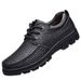 European Warm Series Autumn Winter Hollow Business Casual Single Soft Sole Leather Men's Fleece Lined Cotton Shoes Spring New Small Size_vogvips.com