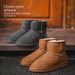 Women's Shoes Sheepskin And Fur Thick Soled Snow Boots For Women Short Tube Thick Bread Shoes Warm Plus Velvet Winter Cotton Shoes_vogvips.com