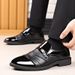 2025 Men's Shoes, Shiny Leather Shoes, Men's Casual Shoes, Business Formal Shoes, Large-sized Versatile Mirror Shoes_vogvips.com