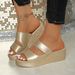 Women's Plus Size Summer Wedge Sandals - Comfortable Open-Toe Platform Shoes With Adjustable Straps For Wide Feet_vogvips.com