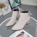 2021 Autumn Winter Pointed Toe New Chunky Heel Korean Style Bowknot Fashion Short Martin Boots Size 32 Women's Shoes_vogvips.com