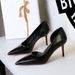 Pointed Thin Heels Women's Shoes Shallow Mouth Side Hollow High Heels Pedicure One Pedicure High Heels Single Shoes_vogvips.com