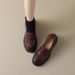 Soft Soft! 2024 Handmade Round Toe Thick Sole High Loafers Chunky Heel_vogvips.com