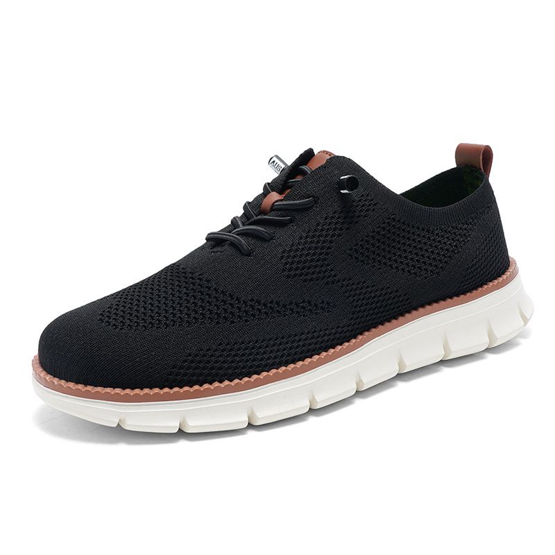 Euro Step 2025 New Lightweight Lace-up Casual Shoes Breathable Men's Large Size Men Loafers_vogvips.com