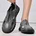 Hole Shoes Men's Summer Breathable Hollow-Out Leather Shoes Men's 1 Slip-On Soft-Soled Non-Slip Casual Middle-Aged And E_vogvips.com