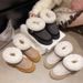 Women's Shoes New Style Women's Snow Boots, Winter Indoor Non Slip Warm Couple Outdoor Thick Soled Fleece Cotton Shoes_vogvips.com