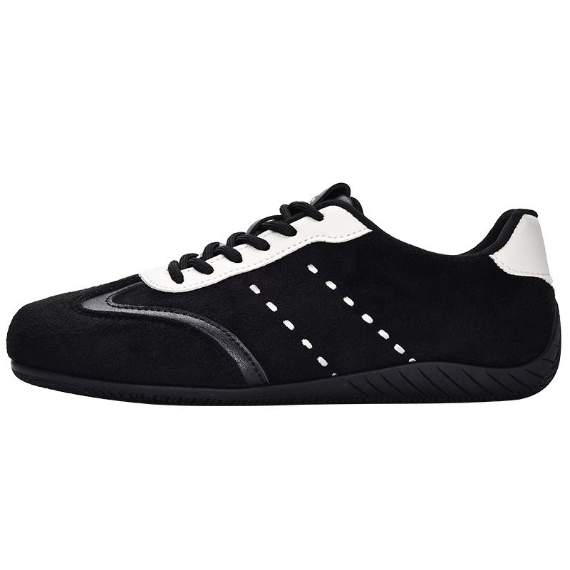 Maillard Retro Color Matching Stitching De Xun Shoes Women All Comfortable Leisure Sports Gump Shoes_vogvips.com