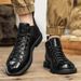 Casual Men's Leather Fashionable Classic Design Style Office Driving Outdoor Leisure Trend Party Daily Adult Youth Shoes_vogvips.com