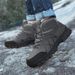 Winter Men's Boots High Top Hiking Shoes Warm Plush Ankle Boots Waterproof Leather Sneakers Outdoor Male Hiking Boots Work Shoes_vogvips.com