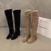 Heel Suede Square Toe Slouchy Long Women's 2025 New Autumn Winter Slim Over-the-Knee High Boots_vogvips.com
