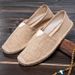 New Couple Summer Breathable Men S Casual Shoes Classic Canvas Shoe Light Walking Flats Unisex Slip On Loafers_vogvips.com