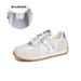 Cordon Bleu Genuine Leather Women's Flat Sports Training Shoes Spring Casual White Versatile Footwear_vogvips.com