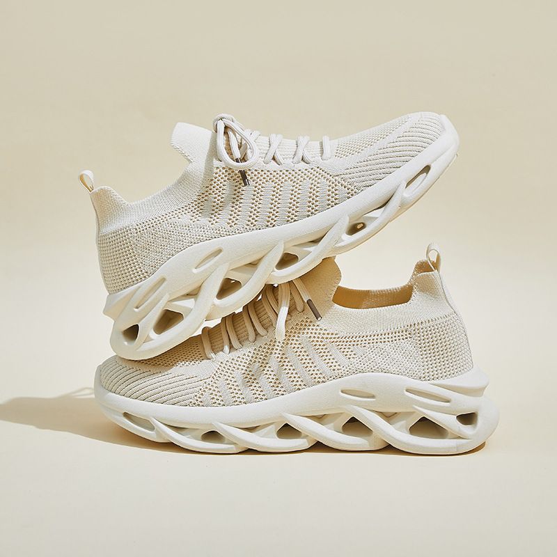Flying Woven Shoes Breathable Student Sports Shoes Fitness Running Casual Heightening Shoes_vogvips.com